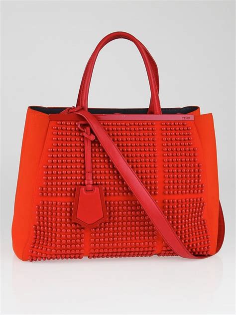 fendi 2jours red|2jours tote.